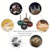 20pcs Mini Drill Abrasive Brush Nylon Buffing Polishing Wheel with 2.35mm Shank Grinding Sanding Head for Dremel Rotary Tool