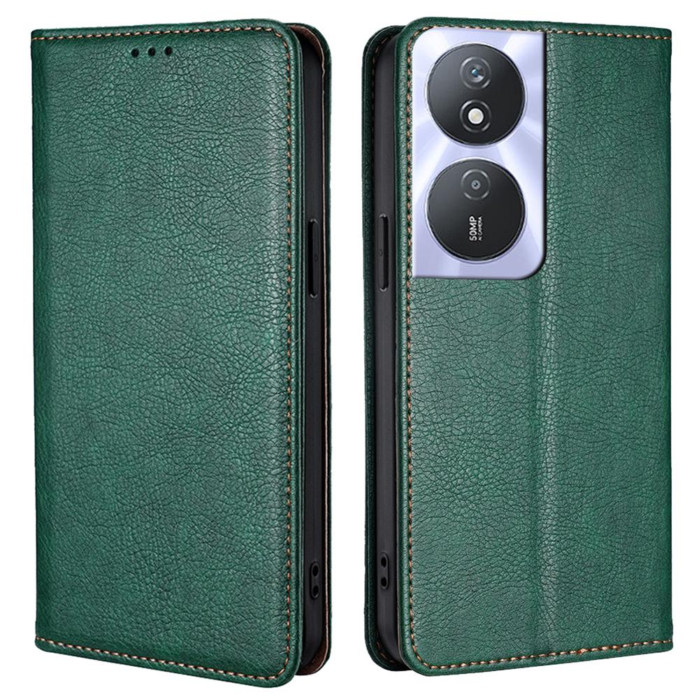 Solid Color Case for Honor Play 50 Plus 5G/Play 8T 5G/X7b 4G/90 Smart Cover Folio Flip PU Leather Phone Protector