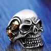Anelli a Teschio Gotici Multistile per Uomo Acciaio Inossidabile Biker Motociclista Gioielli Anello Festa di Halloween Dropshipping