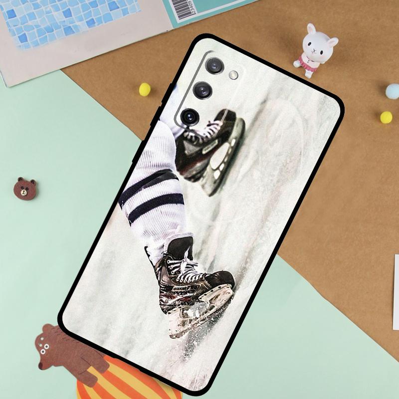 Ice Hockey Sport Soft Case For Samsung Galaxy S25 Ultra S9 S10 S20 S21 S22 S23 S24 Plus S24 FE Funda Cover