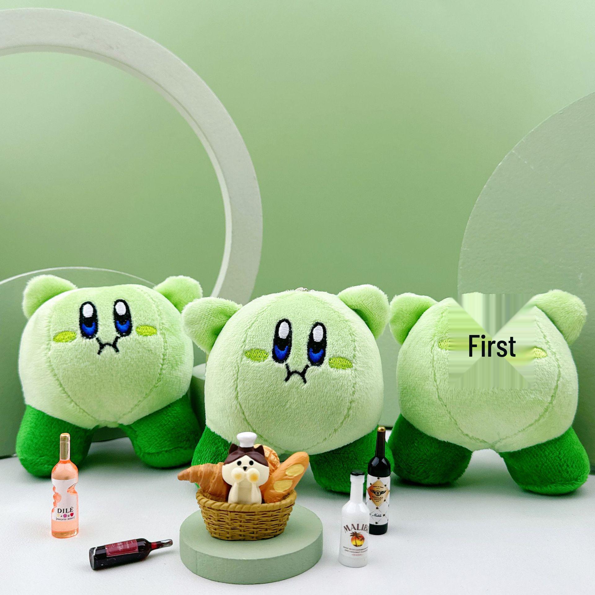 

Cartoon Kirby Plush Doll Keychain Toy - Cute Birthday Gift for Girls Height 11 cm