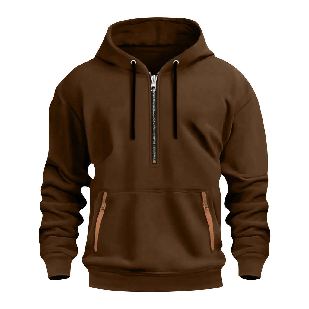 Herren Fleece Kapuzenpullover lässiges langärmeliges Sweatshirt