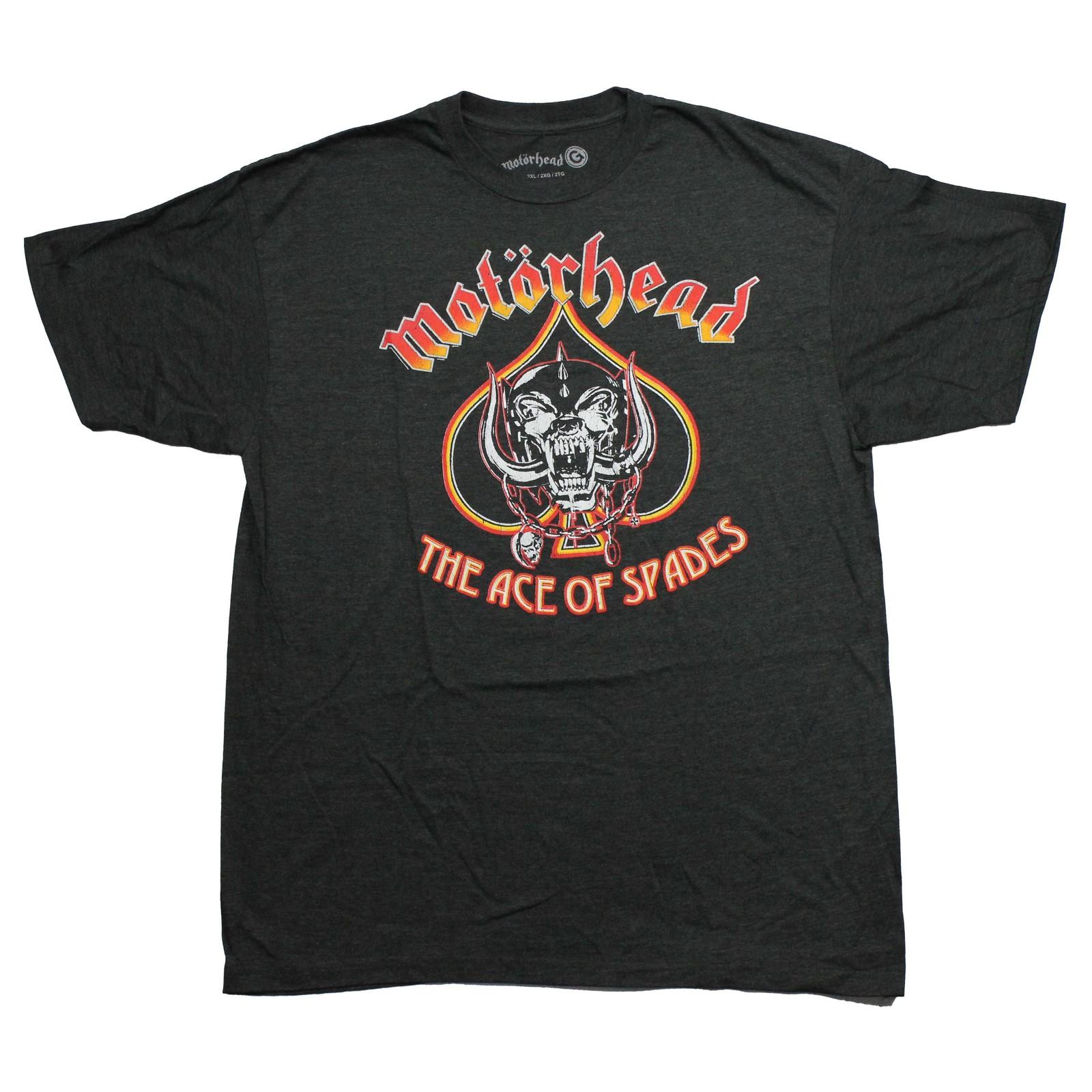 Motorhead New Adult T-Shirt - Band Logo Over Album Ace of Spades XXXL