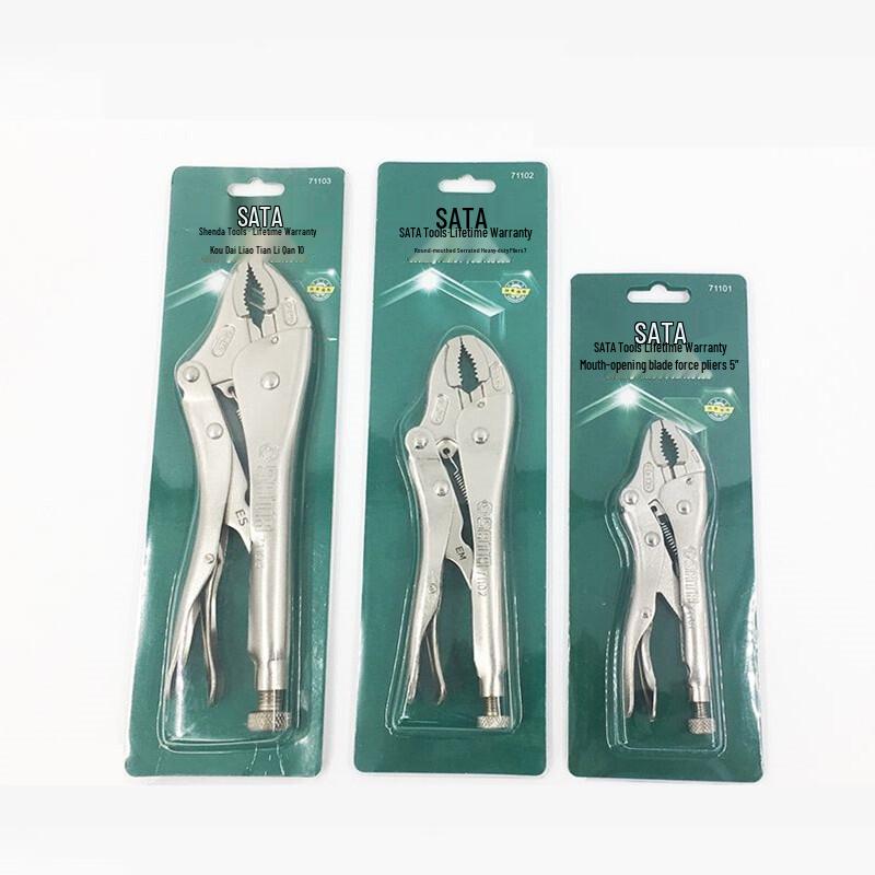 SATA 7-inch Round Jaw Locking Pliers with Cutter