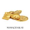 MamacitaSlay 316L Stainless Steel Heart Flower Relief Charms Earrings Necklace Bracelet DIY Accessories Waterproof Jewelry Gifts