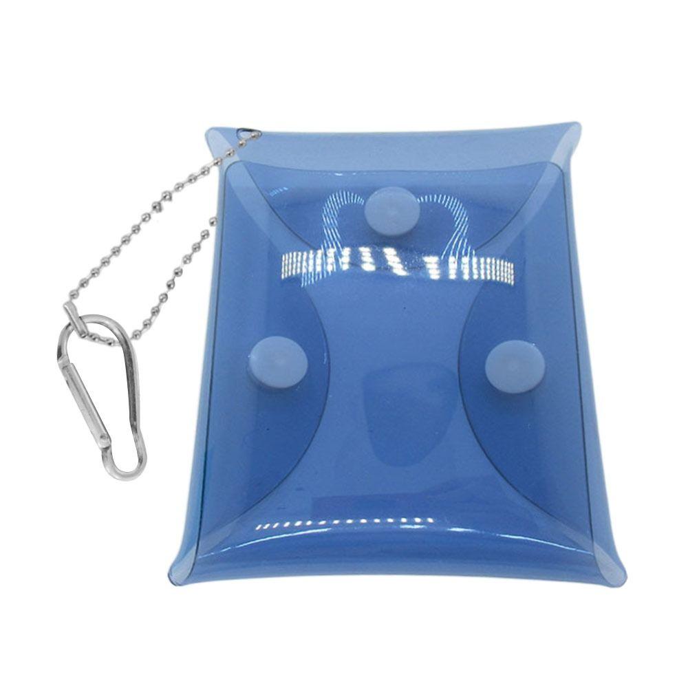 

Гаманець для монет з ПВХ, прозора коробка для зберігання кабелю даних, портативна сумка для зберігання навушників темно-синього кольору