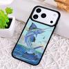 Blue Marlin Painting Phone Case for iPhone 17 Air 16 15 11 12 14 13 Pro Max Shockproof Cover