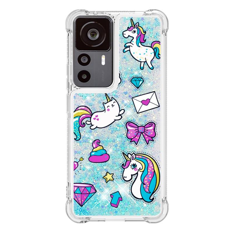 Pouzdro 12T Pro na Pro Coque Xiaomi 12T Pro Kryt Dynamické tekuté pouzdro s tekutým pískem Pro Funda Xiomi Xiaomi Mi 12T 12 T Pro Pouzdra na telefon