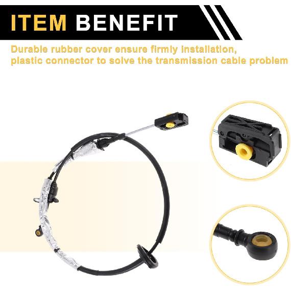 Automatic Transmission Gear Shifter Cable for Ford F-150 2015 2016 2017 2018 2019 Auto Trans Gear Shift Control Lever Cable No.FL3Z7E395D Metal