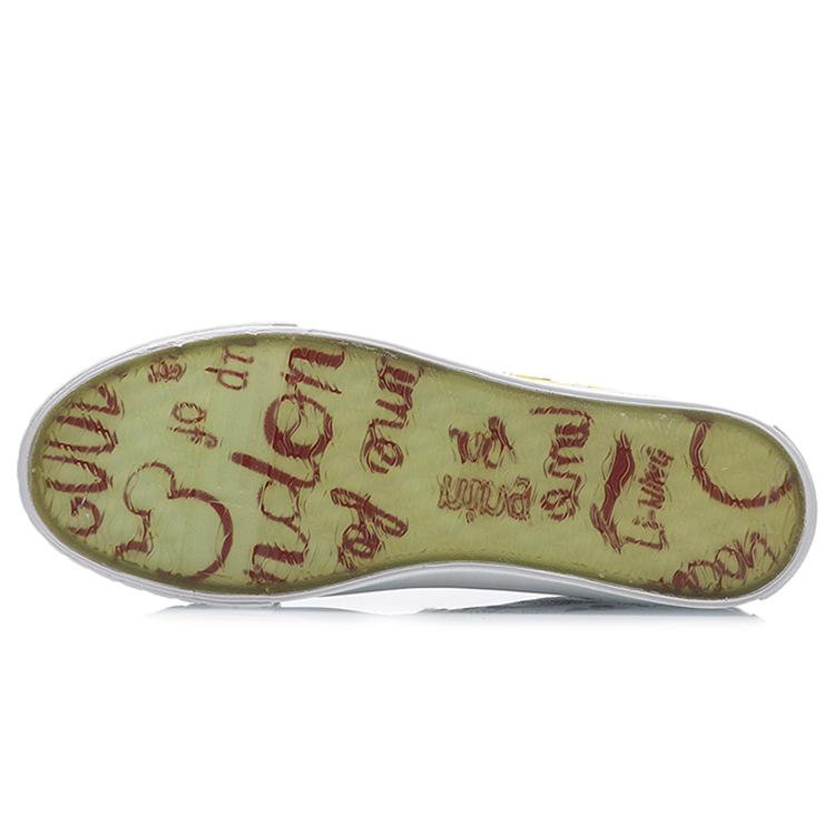 Disney x Li Ning Abriebfeste Atmungsaktive High-Top Canvas Schuhe Damen Schwarz Weiß AGCP338-5