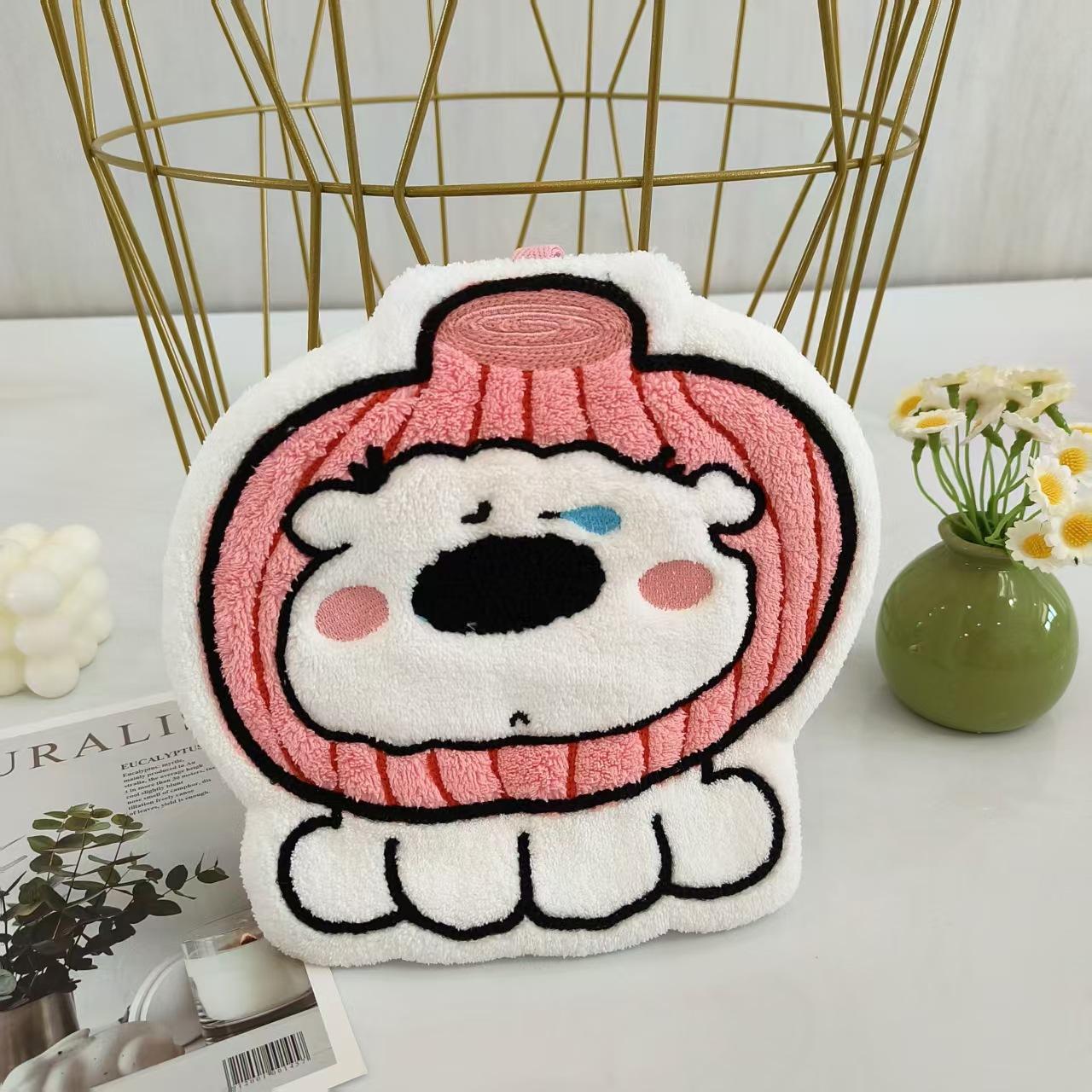 Милый луковый пес коралловый флис мягкое ручное полотенце висячее носовое полотенце кухня ванная комната водопоглощение утолщенный детский