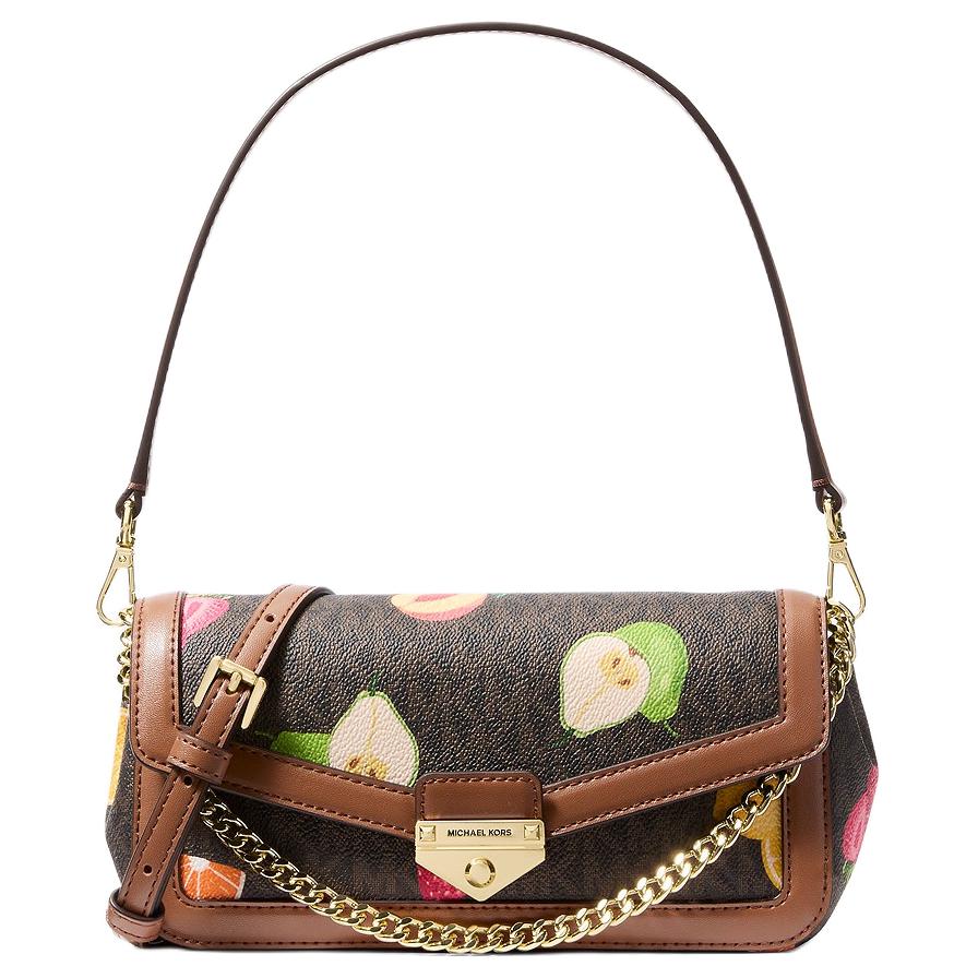 

Michael Kors MK Soho Logo Print Coated Canvas Shoulder Bag Small Women shoulder bag Brown 35S6G1SC5V-BROWN Basic Set (Bag+Dust Bag)