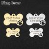 Hollow Out Bone Pet Dog DIY Custom Anti-Lost Personalized Name Cat Collar Pet Pendant Necklace Chain Accessory