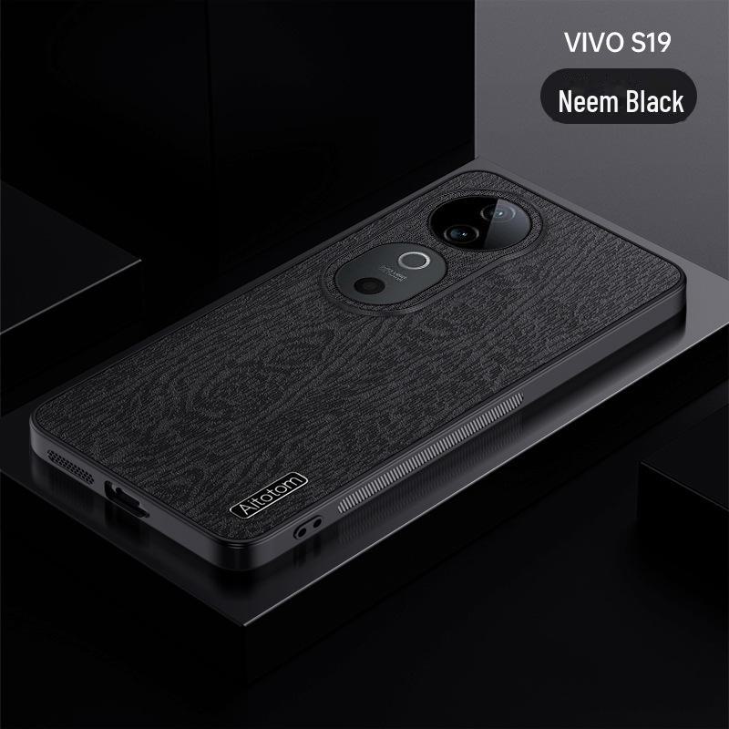 Coque de téléphone portable motif écorce Objectif pour Vivos19 S18PRO/S17E/S16 - Housse de protection professionnelle anti-chute