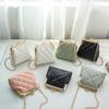 PU Leather Crossbody Bag Women Mini Chain Shoulder Bag Small Lipstick Makeup Organizer Purse Lightweight Compact Phe Bag