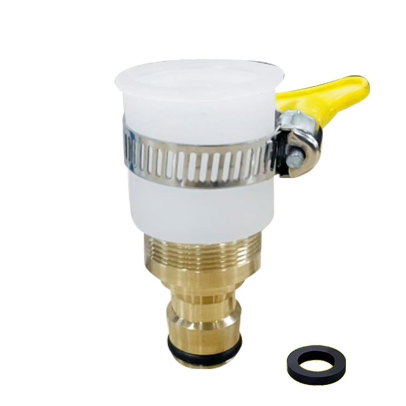 

Convenient Mixers Tap Adapter Bathroom Accessory Portable for Garden Hose Connection Fit Multiple Threaded Faucets