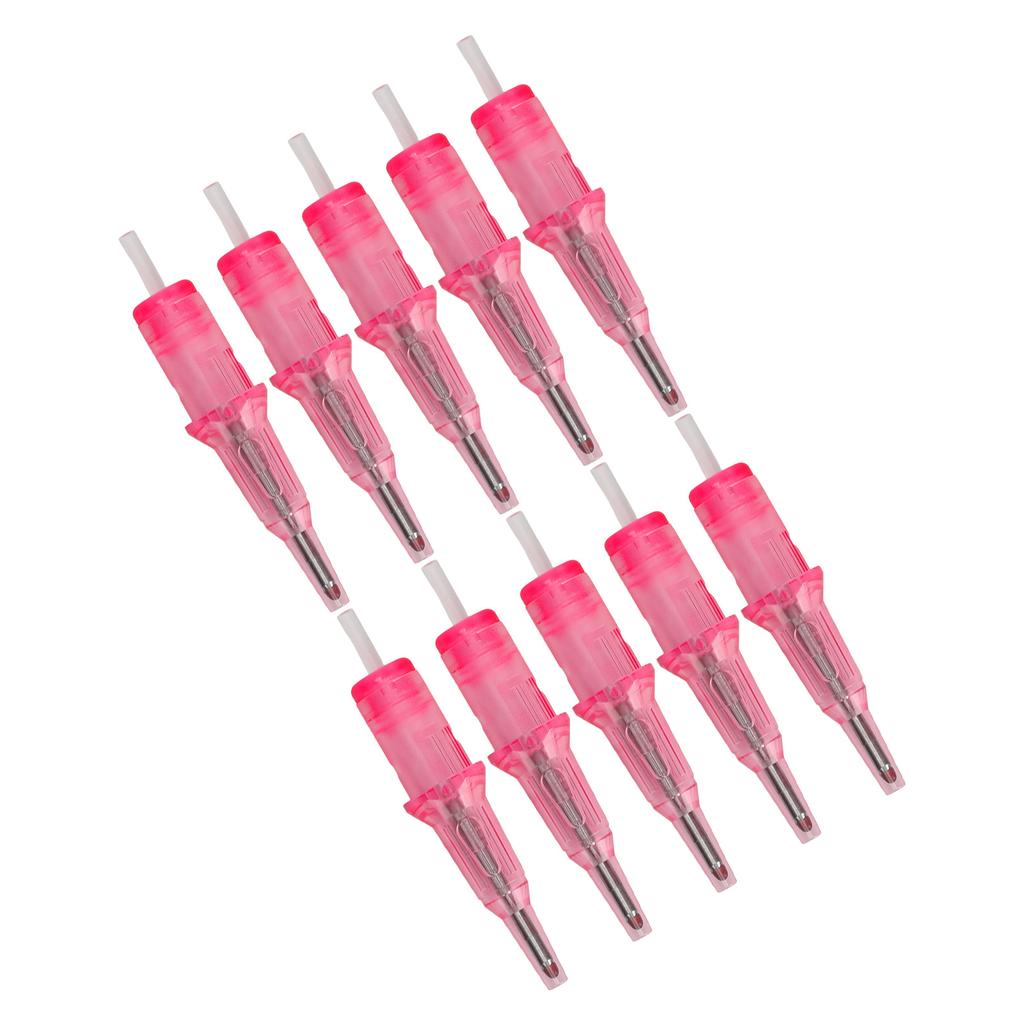10 sztuk Wkłady do długopisu kulkowego do tatuażu 2 ml 0,5 mm Wkłady do długopisu kulkowego do ćwiczeń Igły do tatuażu dla początkujących Różowe