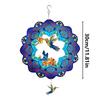 Metal Wind Spinners Hummingbird Turtle Wind Sculpture for Yard and Garden Rustic Hangable Metal Art Decor for Backyard Porch