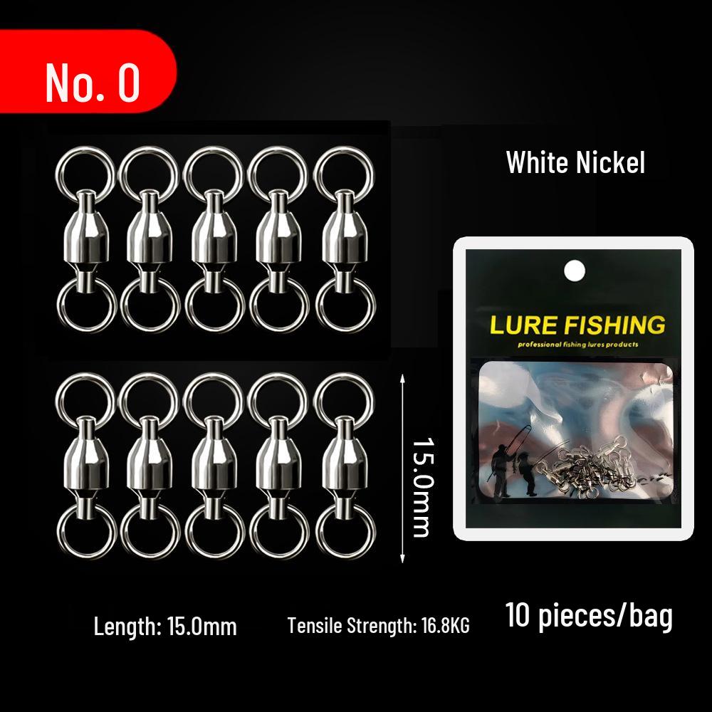 304 Stainless Steel Figure-Eight High-Speed Fishing Swivel Connector with Pin A53