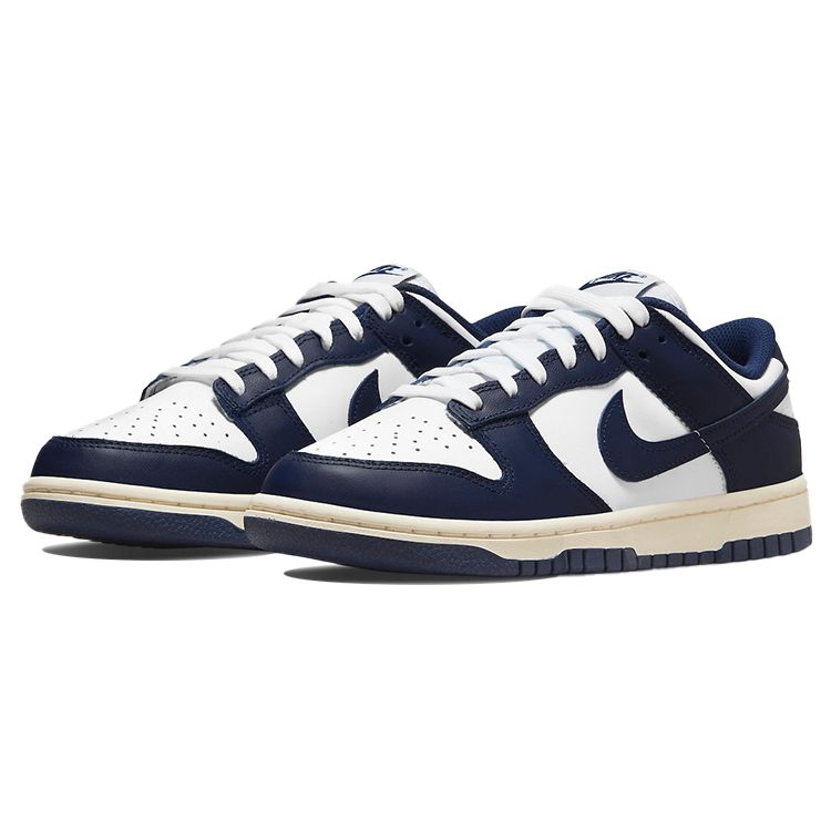 Nike  Dunk Low Vintage Navy Women Sneakers Blue White Midnight-Navy DD1503-115