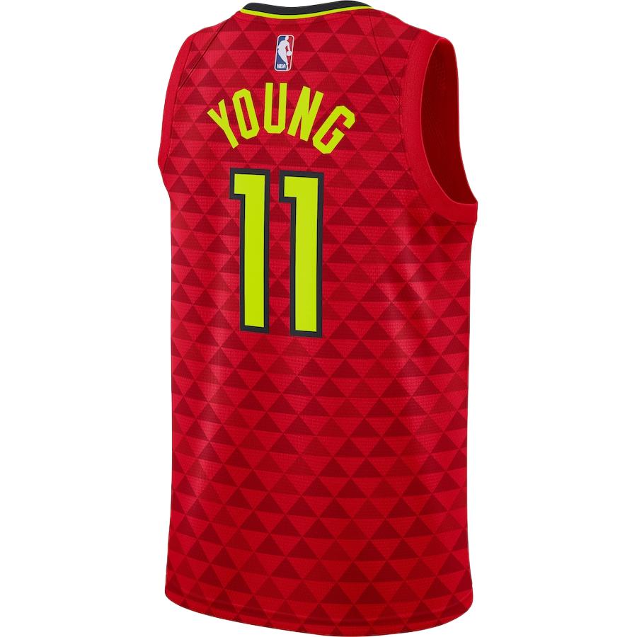 Nike Swingman NBA 2019/2020 Statement Edition Atlanta Hawks Trae Young V-Neck Pullover Comfortable Basketball Jersey Men Jersey 877196-660
