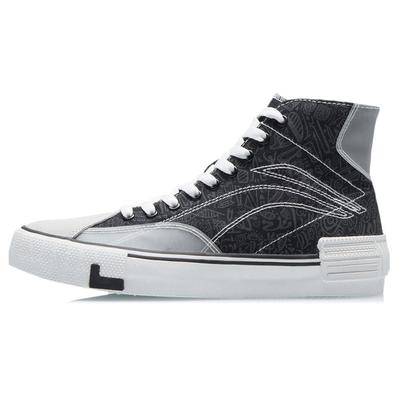 Weiyu Canvas Hi Lightweight Non-Slip High-Top Skate Shoes Women Sneakers Black White AECR012-2