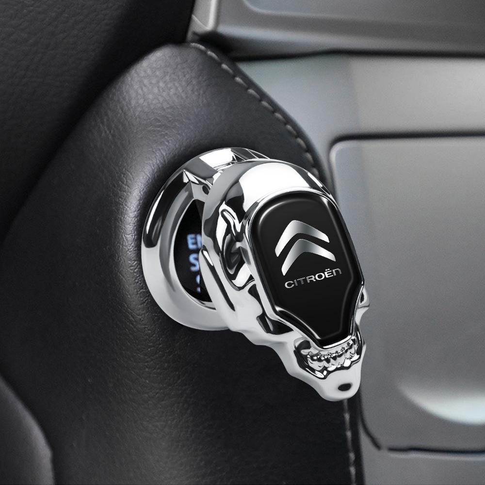 Auto Motor Ein-Knopf Startknopf Schutzhülle Dekorative Zubehör für Citroen C1 C2 C3 Grand C4 Picasso C4L VTS C-ELYSEE