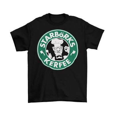 Starborks Kerfee T-Shirt Unisex Adult Funny Sizes Cotton Swedish Chef New