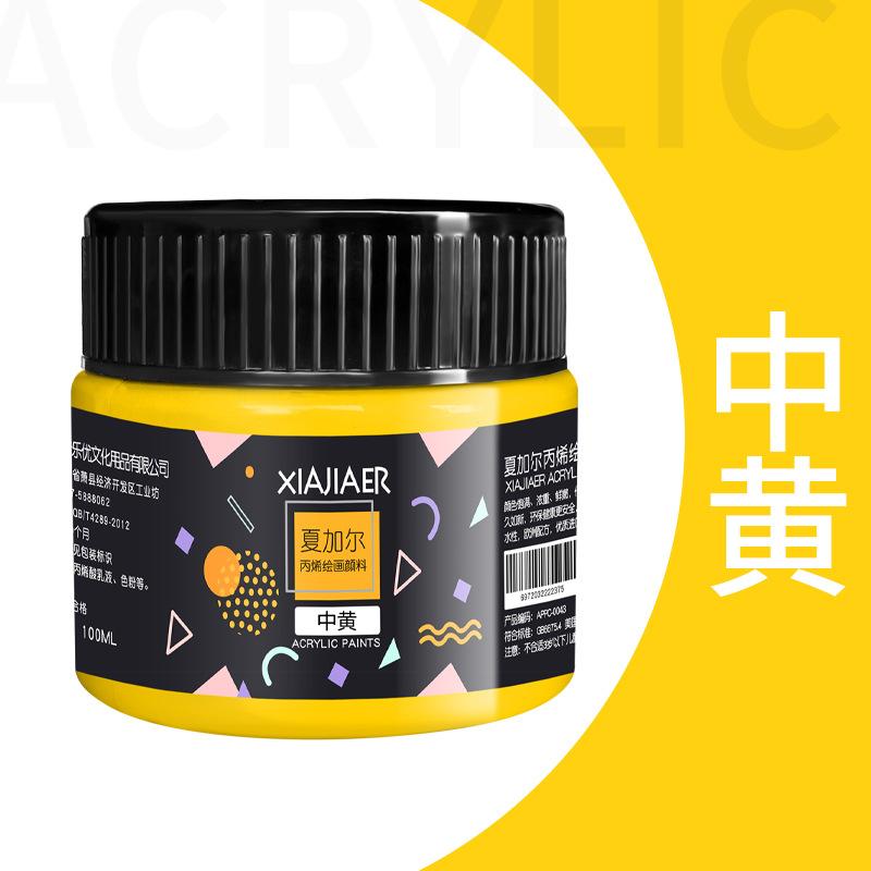 1pcs Art Acrylic Pigment 100ml 38 Colors In Jar,Doodle,DIY,Can Be Used For Wall,Stone,Textile Painting Art Supplies