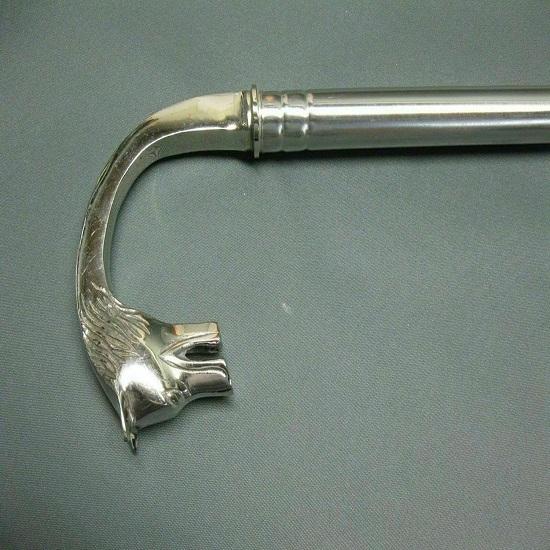 Steel Wolf Silver Trekking Stick For Men Women Walking Stick Cane Steampunk Wands-Christmas Gift