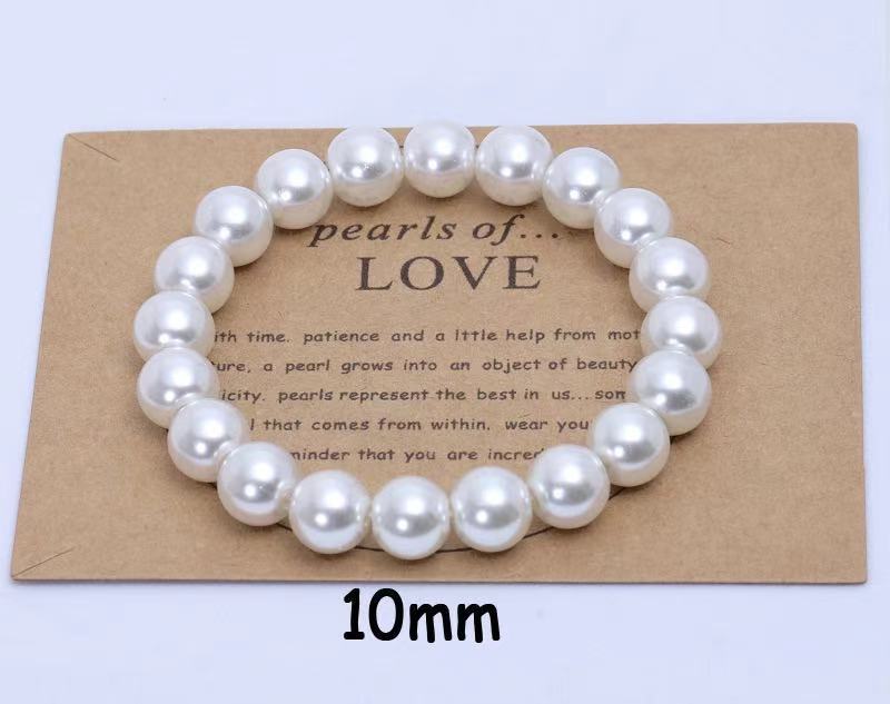 

Vintage Temperament Imitation Pearl Beaded Elastic Bracelets for Women Simple Fashion Versatile Commuting Jewelry Accessories