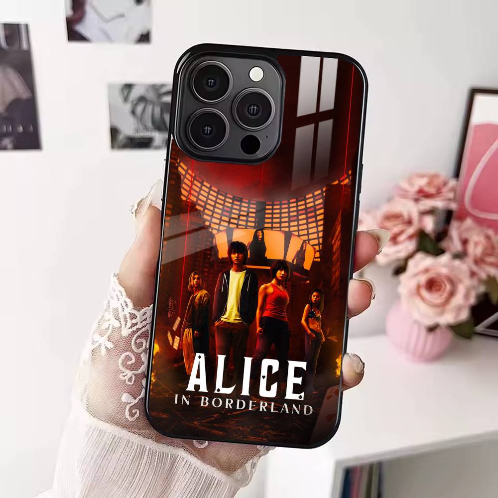 Hot TV Alice In Borderland Phone Case For iPhone 17 16 15 14 13 12 Pro Max Plus for Magsafe Mirror Wireless Magnetic Cover