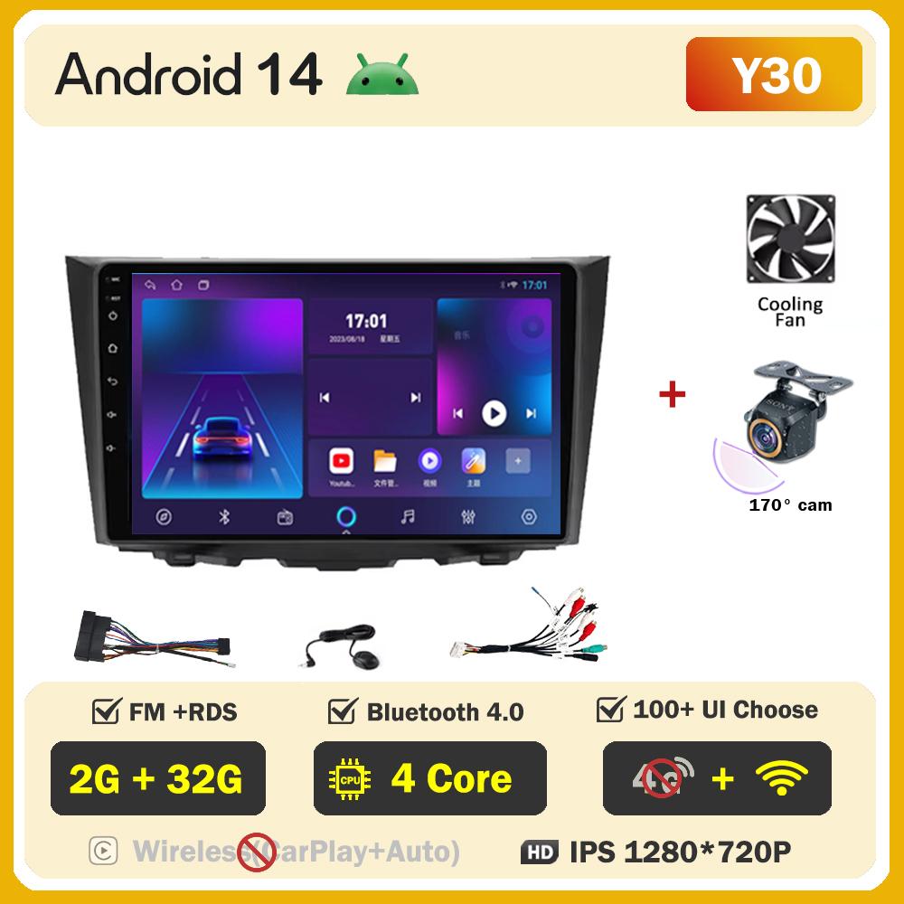 Android 14 For Suzuki Kizashi 2009-2015 Carplay Auto Screen Intelligent Car Systems Wireless Android Auto Car Multimedia Video