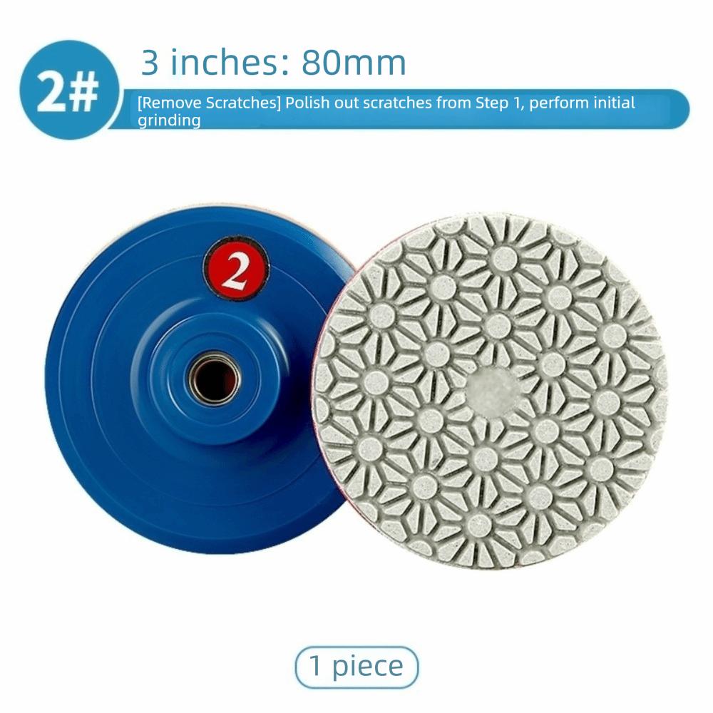 

Grinding Sheet 4 Step Polishing Pad Integrated Wet Dry Stone Polishing Sheet Renovation Diamond Coated Diamond Pad Angle Grinder