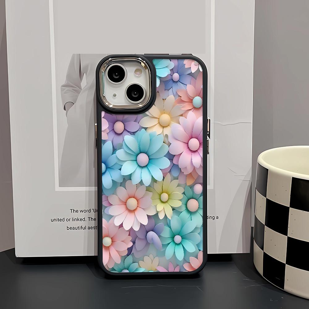 Colorful Sunflower For iPhone 16 15 11 12 Pro Max XR X XS 7 8 Plus SE Case For iPhone 14 13 Pro