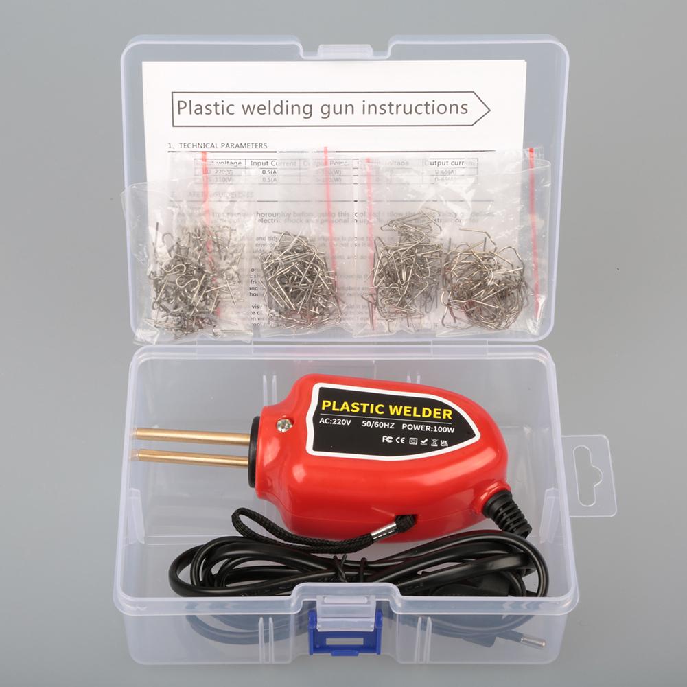 With 400pcs Staples Hot Stapler Heat Gun Car Bumper Repair Welding Gun 100W Plastic Welding Machine Plastic Welder