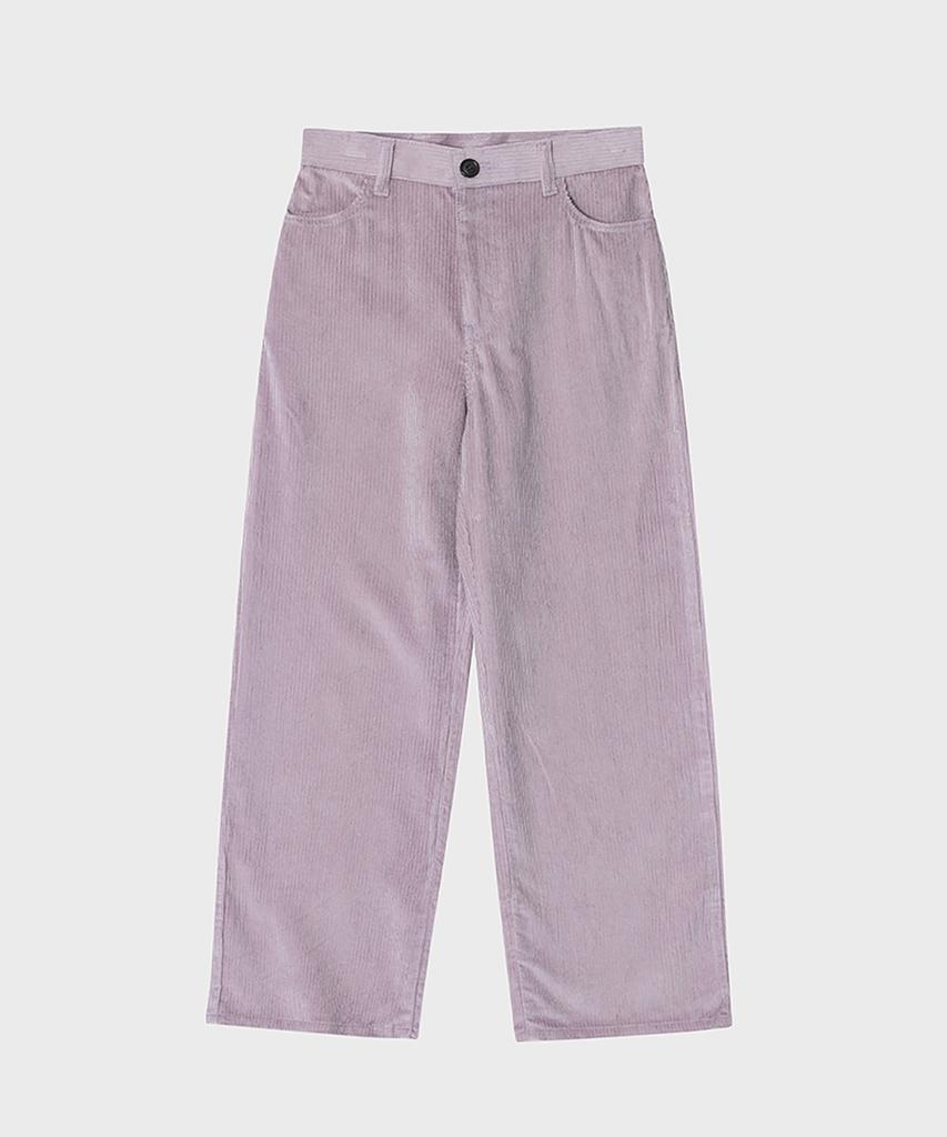 Noir For Woman Tencel-Ribbed Wide Pants (Lavender Pink)