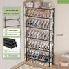 Multi-Layer Wall-Mounted Shoe Rack for Entryway or Hallway