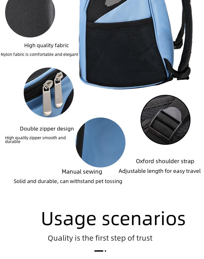 Faltbarer Haustierrucksack für Katzen und Hunde