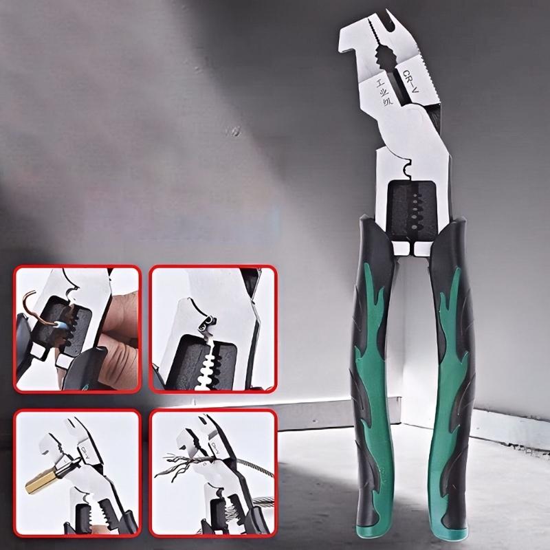 Multifunction Pliers Combination Pliers Stripper Crimper Cutter Duty Wire Pliers Diagonal Pliers Wire Cutter Hand Tool