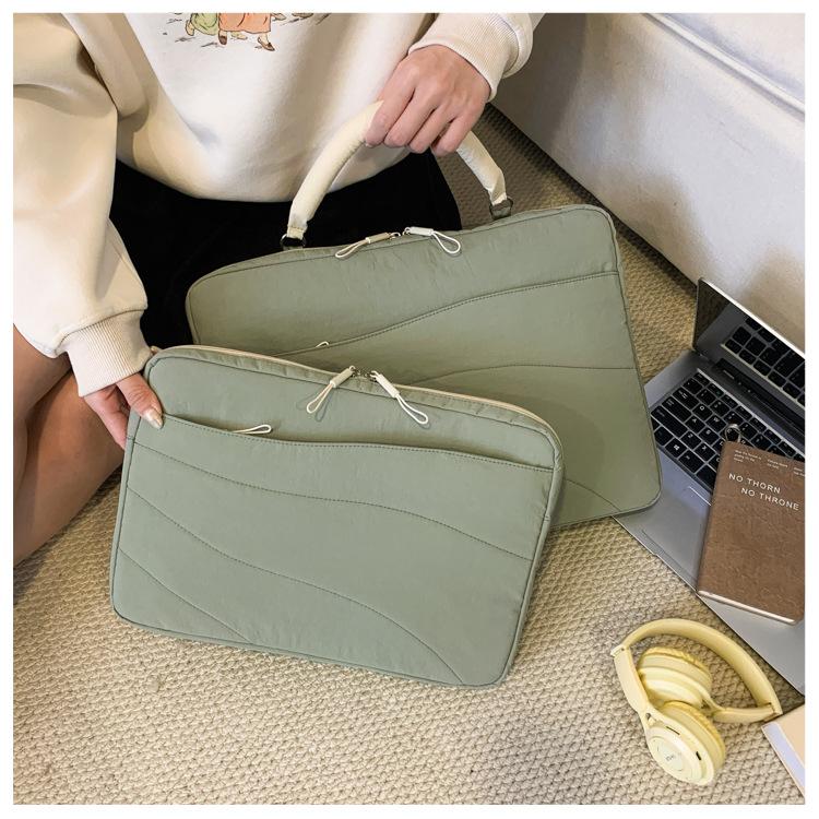 

TS JYL laptop bag,Cross Border Handheld Laptop Bag Business Large Capacity Multi-use Inner Casual Bag small серый