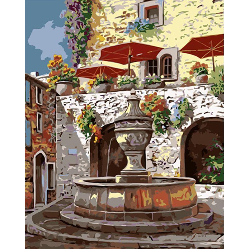5D-Diamantgemälde, Landschaft, Stadt, Neuankömmling, Architektur, Landschaft, Diamantmosaik, Verkauf, Neuankömmling, Heimdekoration