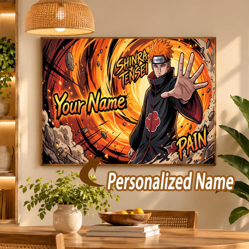 Pain Naruto Custom Name Diamond Painting Personalized 5D Full Drill DIY Diamond Art Home Decor