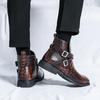 Luxury Design Chelsea Boots Men's Genuine Leather Ankle Boots Vintage Formal Mens Dress Shoes Black Brown Basic Boots
