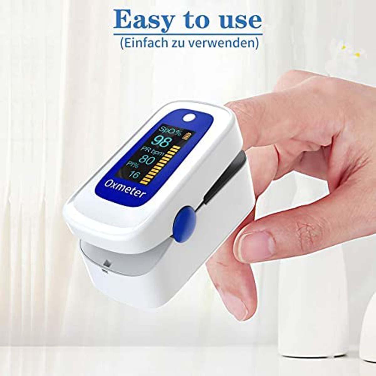 

Fingertip P Ulse Health Care Мониторинг сна Точные и быстрые мониторы для измерения уровня кислорода Spo2 One Size синий