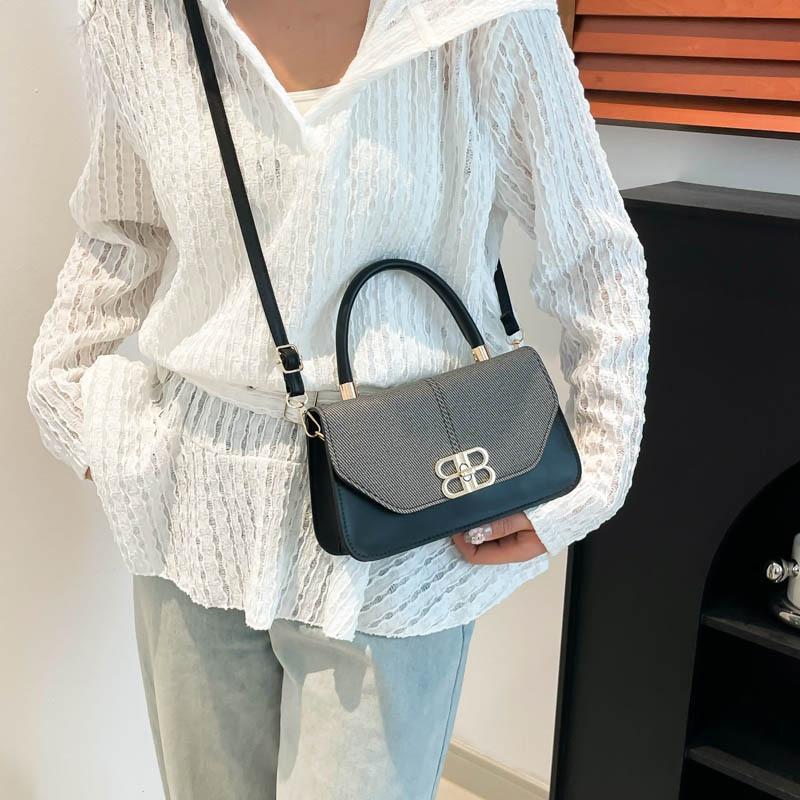 Summer New Retro Light Luxury Portable Small Square Bag Temperament Beautiful Niche Design Simple Shoulder Messenger Bag
