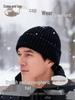 Unisex Seamless Knit Winter Hat: Warm, Large Brim, Ear Protection, Solid Color, Round Crown, Fits Large Heads.