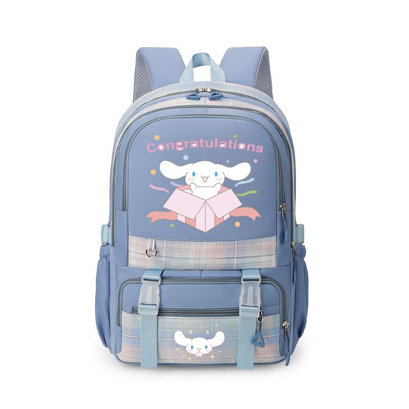 Cute Student Backpack With Schoolbag Soft Cloth Spine Guard Lightweight Large-Capacity Girls Backpack