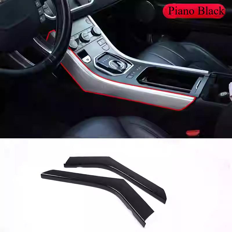 For Land Rover Range Rover Evoque 12-18 Car Center Console Decoration Strips Trim ABS Center Control Side Protection Accessories
