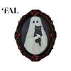Gothic Refrigerator Magnets Halloween Dark Style Magnet, Retro Oval Photo Holiday Gifts Frame Decorative Magnetic Sticker for Metal
